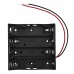 5pcs New Version DC 14.8V 4 Slot 4 Series 18650 Battery Holder Box Case With 2 Leads And Spring