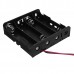 3pcs New Version DC 14.8V 4 Slot 4 Series 18650 Battery Holder Box Case With 2 Leads And Spring