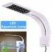 10W 24 LED Aquarium Lamp Fish Tank Clip White Blue Light