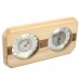 Wooden Sauna Hygrothermograph Thermometer Hygrometer Sauna Room Accessory