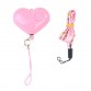 Heart Style Emergency Personal Alarm Key Chain with SOS & LED Light for Women / Kids / Girls / Superior, Random Color