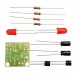 DC 3-14V DIY Simple LED Red Flashlight Circuit Kits DIY Multiharmonic Oscillating Electronic Sets