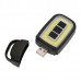 Mini Portable USB Rechargeable COB LED Flashlight Key Chain Torch Work Light Outdoor Camping Lamp