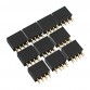 10pcs 2.54mm 2x4P 8P Double Row Female Straight Pin Header Needle Socket Pin Strip